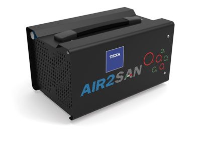 Novità Texa: AIR2 SAN sanificatore ad ozono sicuro, efficace, con rilascio di certificato