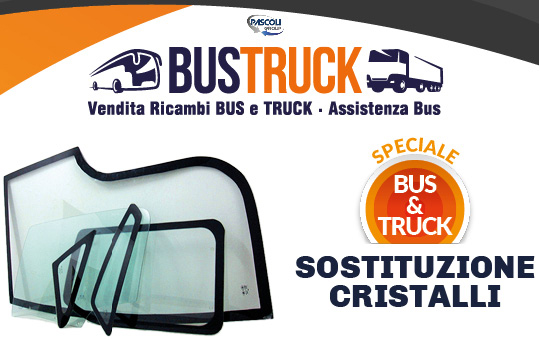 SERVIZIO SOSTITUZIONE VETRI BUS E TRUCK