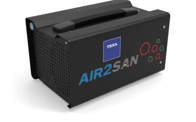 Novità Texa: AIR2 SAN sanificatore ad ozono sicuro, efficace, con rilascio di certificato